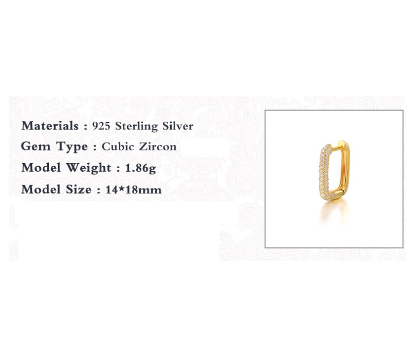 925 Sterling Silver Multi Color Square Hoops 
